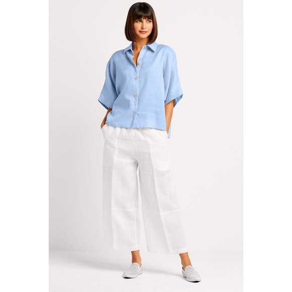 PLANET by Lauren G Pants - NWOT PLANET by Lauren G Hankerchief Linen Flood Pant 1(S)